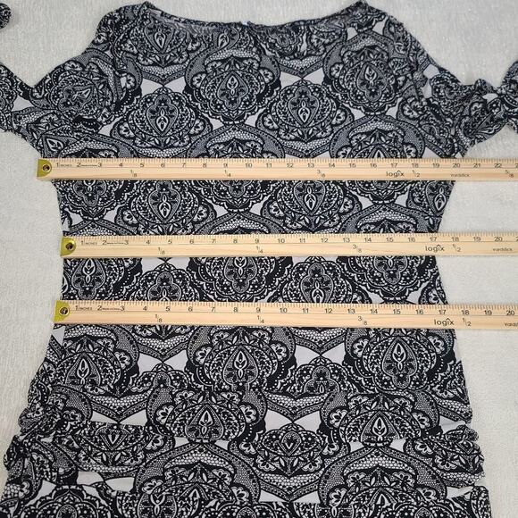 Worthington women's dress black white Size XL Office work wear Whimsigoth - Picture 6 of 9